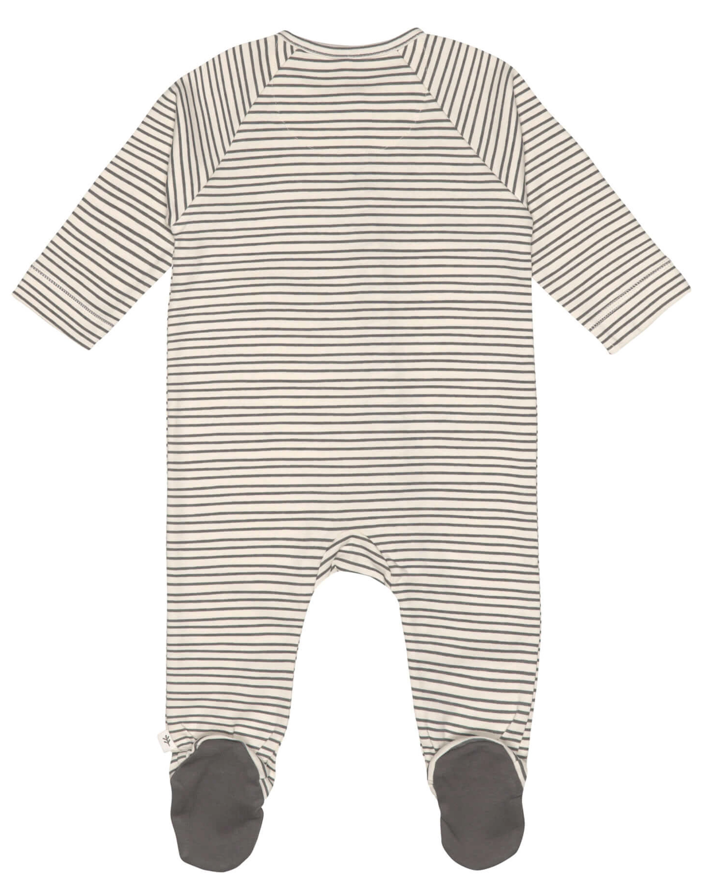 Schlafstrampler STRIPED mit Fuß in grey/anthracite