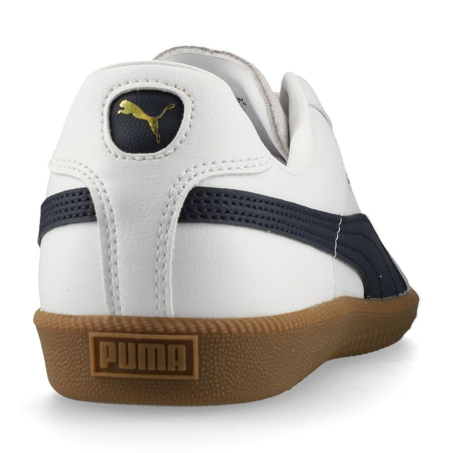 PUMA King 21 IT - Blanc/Bleu Marine/Argenté