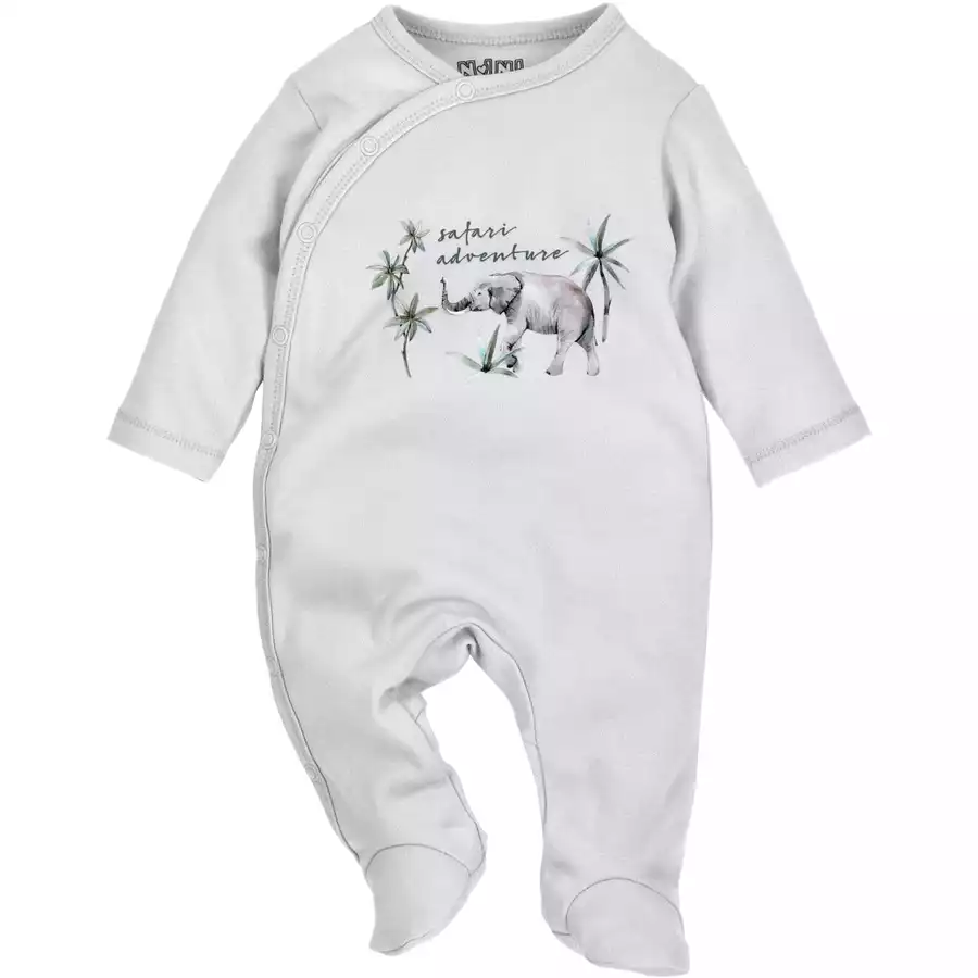 Nini Strampler Elefant grau
