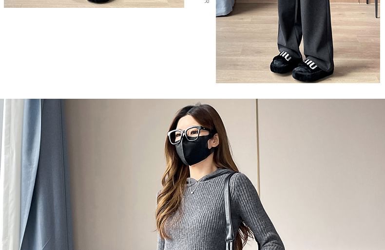 Dovitade - High Waist Plain Wide Leg Sweatpants (Diverse Designs)