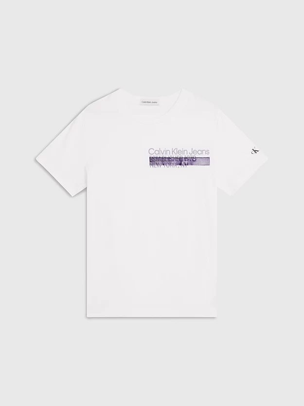 Camiseta de algodão orgânico com logotipo