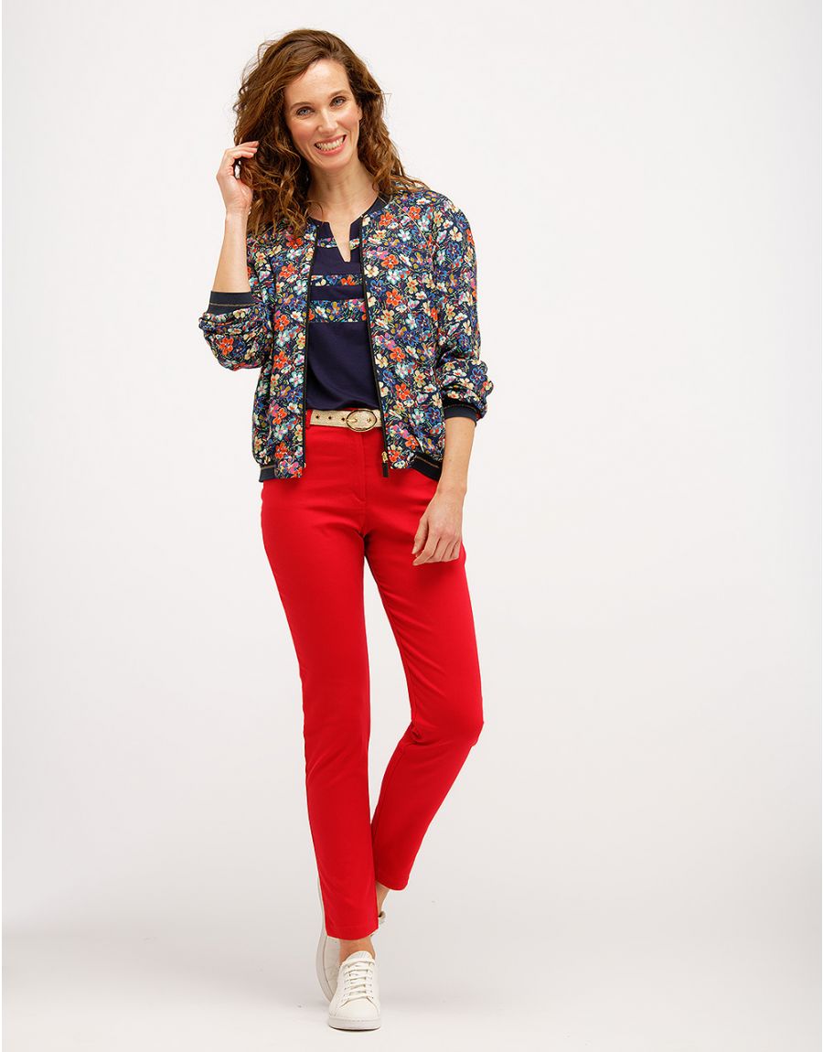 Pantalon 7/8ème rouge