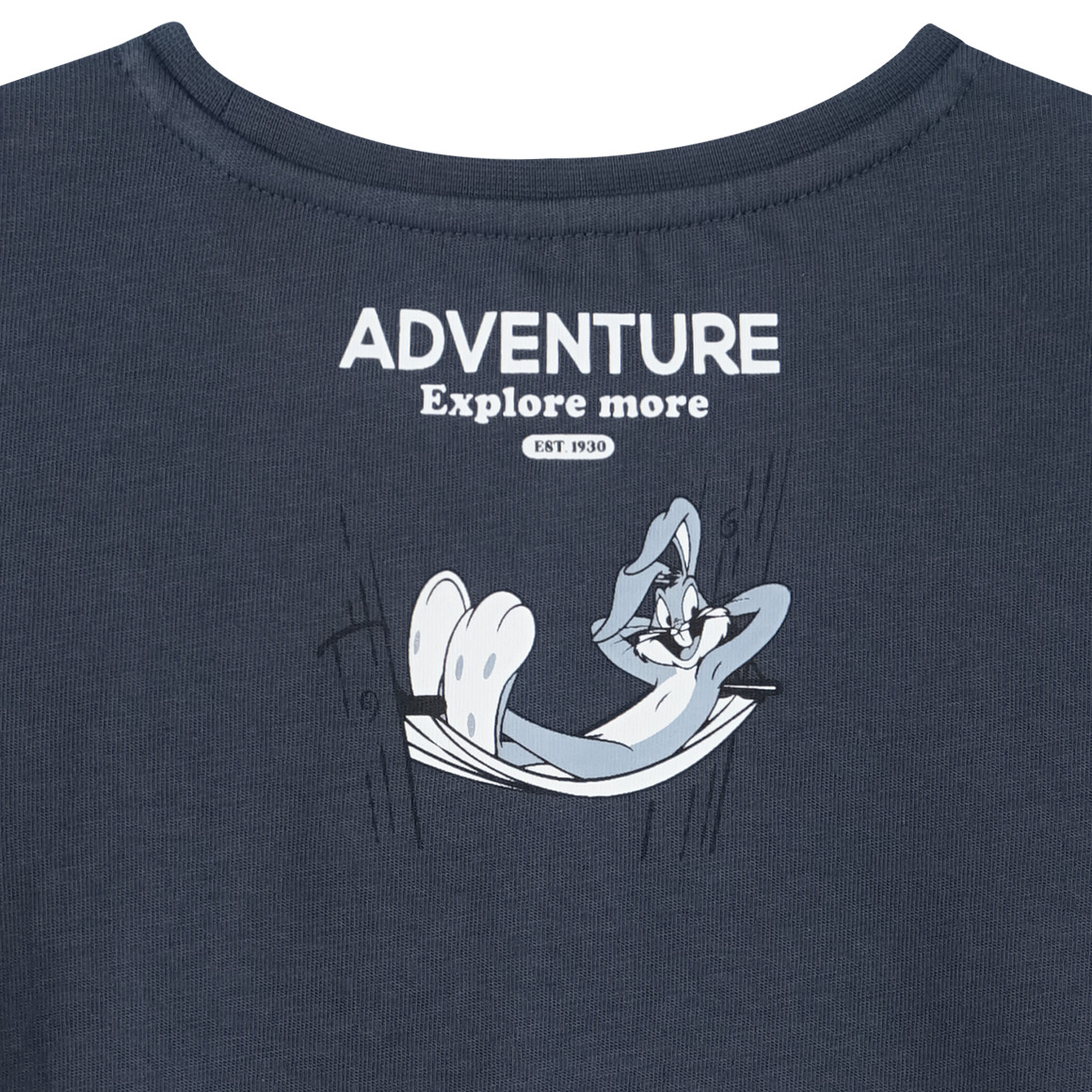 Topolino Looney Tunes T-Shirt mit großem Print dunkelblau