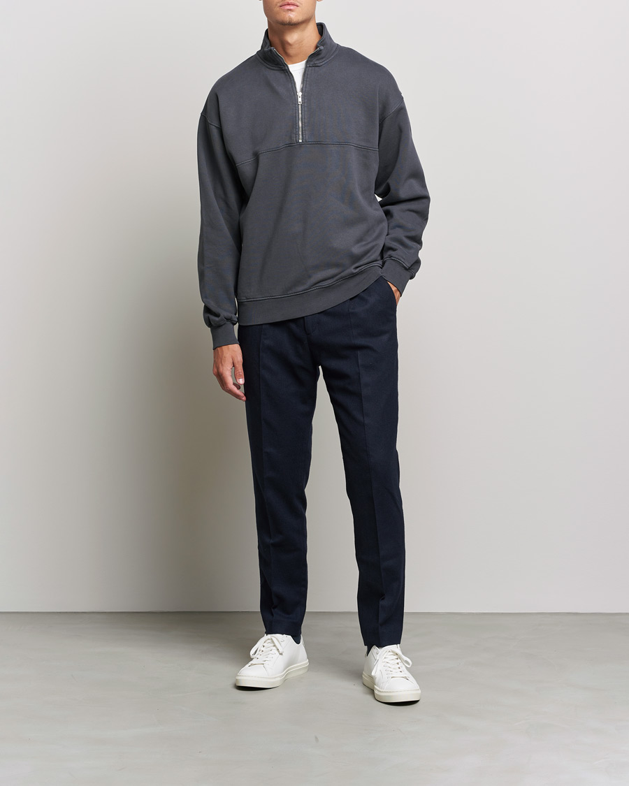 Colorful Standard Classic Organic Half-Zip Lava Grey