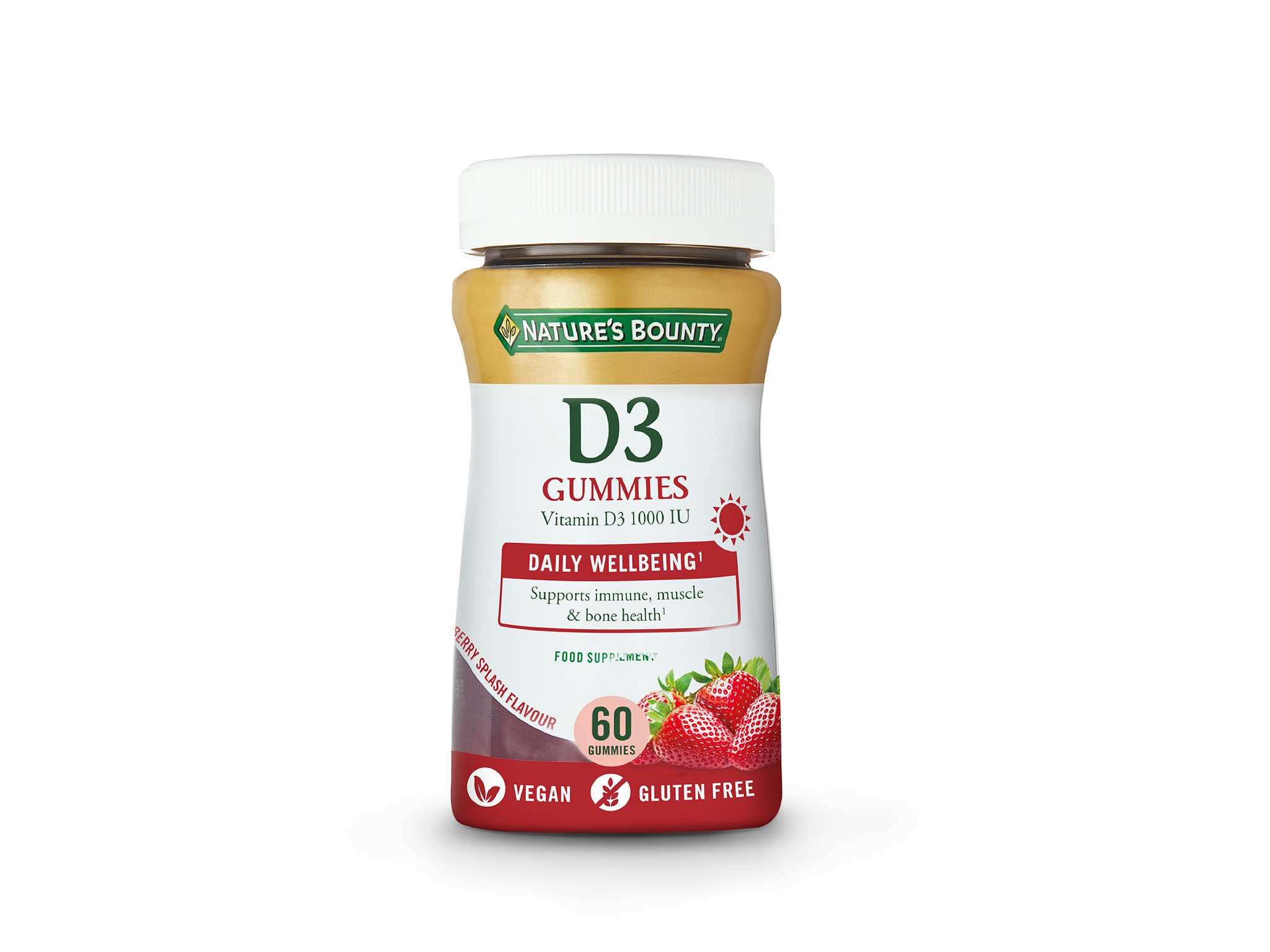 SUPLEMENTO NATURE?S BOUNTY VIT D3 60 GOMAS