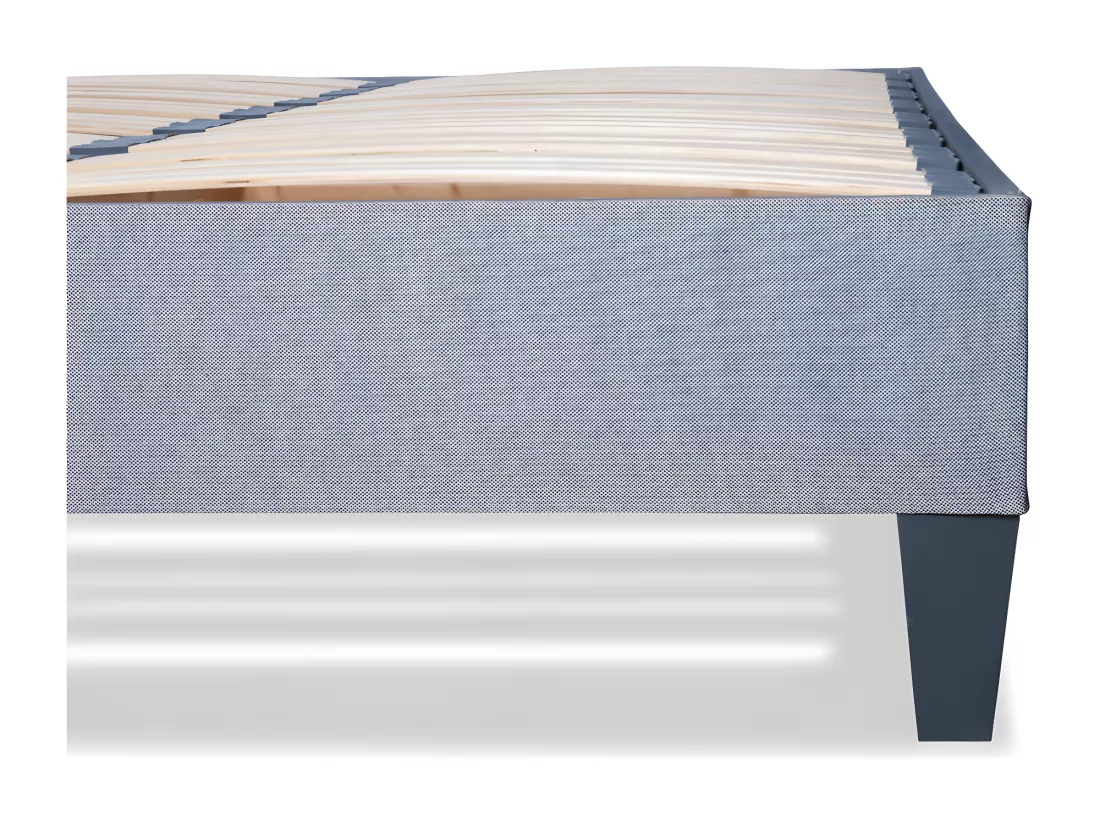 OLYMPE LITERIE | Sommier à lattes en bois ERGOSTAR 140x200 cm | Coloris Gris clair | Livré en kit