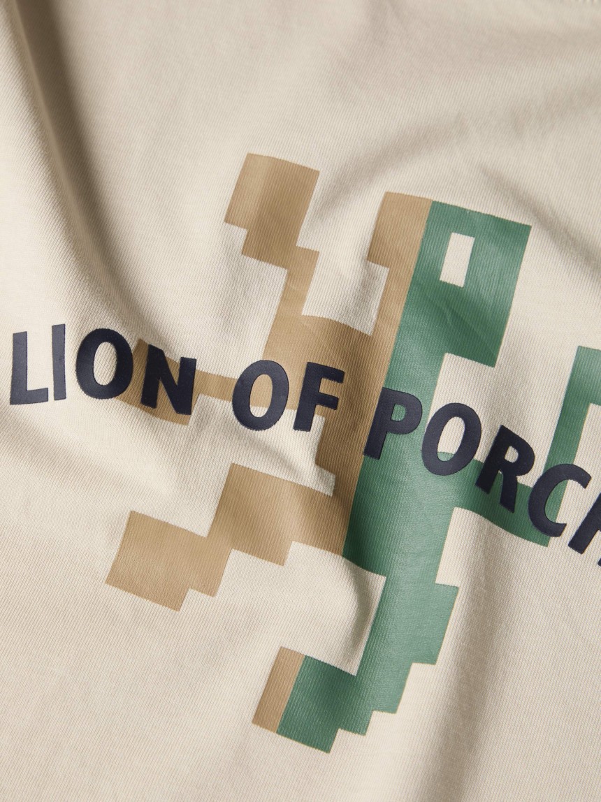 T-shirt estampada de algodão