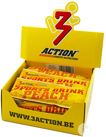 3Action Sports Nutrition Sports Drink Peche Sachets 25x30g