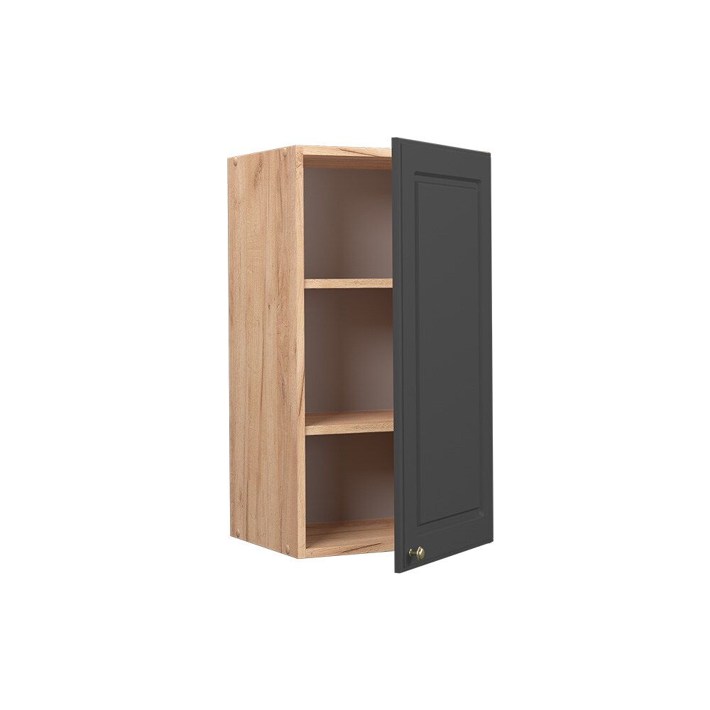 Vicco Hängeschrank Küchenschrank Küchenmöbel Fame-Line Eiche Anthrazit-Gold Landhaus 40 cm Küche Einbauküche Hängeschrank Drehtür Einlegeboden Küchenzeile