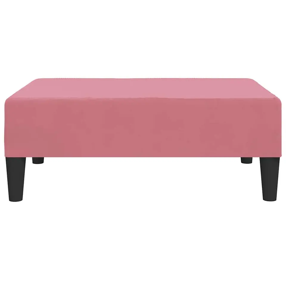 vidaXL - Voetenbank - Roze - Fluweel