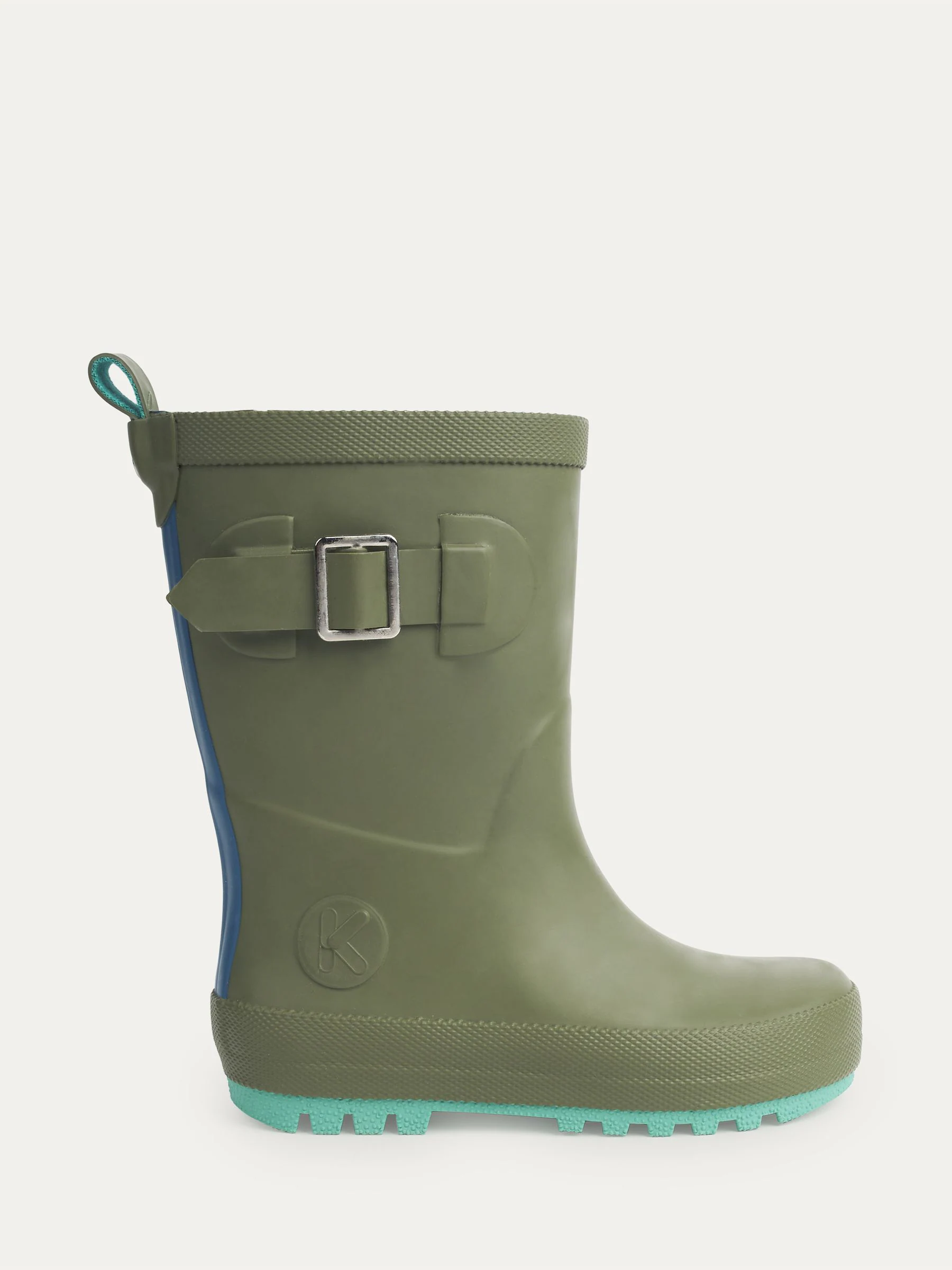 Groen - KIDLY By MORI regenlaarzen met katoenen voering