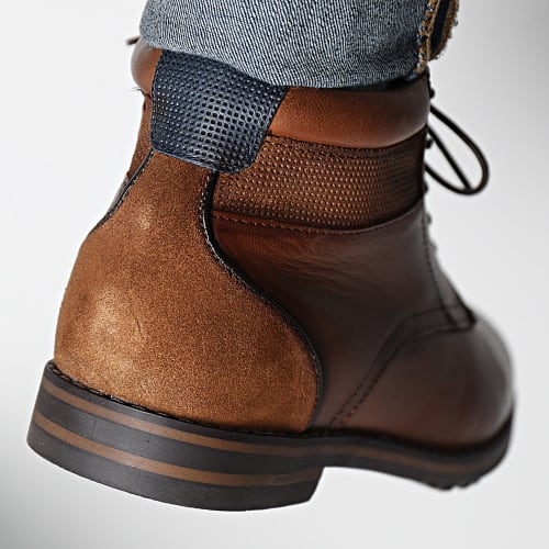 Chaussures Elec QS9312P Cognac Marine