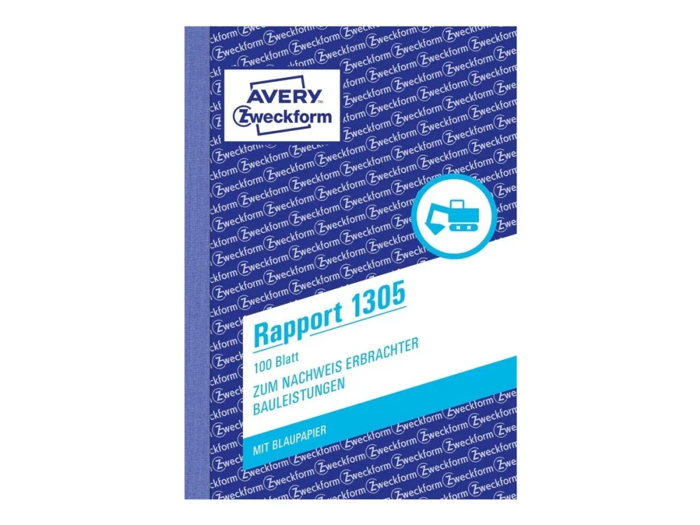 Avery Zweckform - Rapportblanket - 100 ark - A6