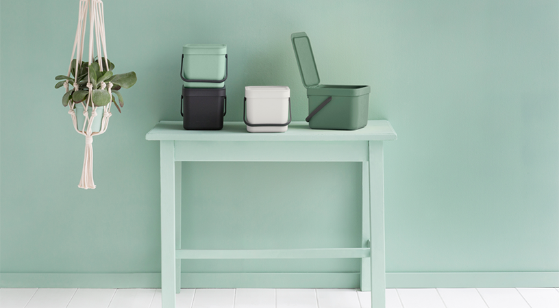 Sort & Go afvalemmer, 6 liter - Jade Green