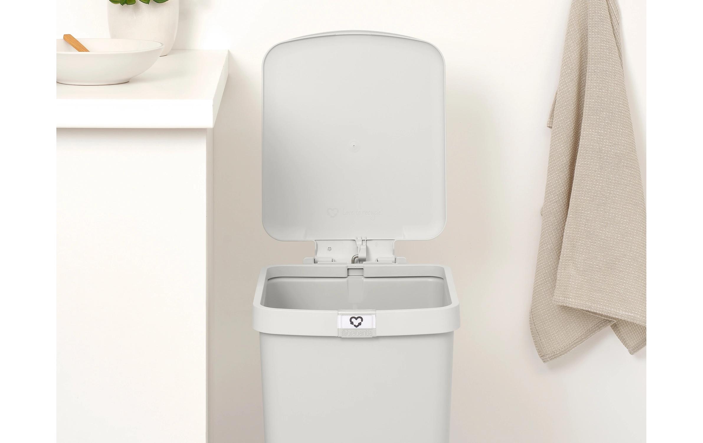 Recyclingbehälter StepUp 25 l, HellgrauTreteimer für Recyclingmaterialien