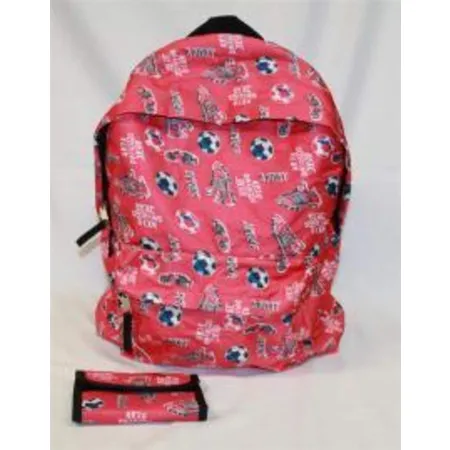 Rucksack mit Geldbörse pink Sport