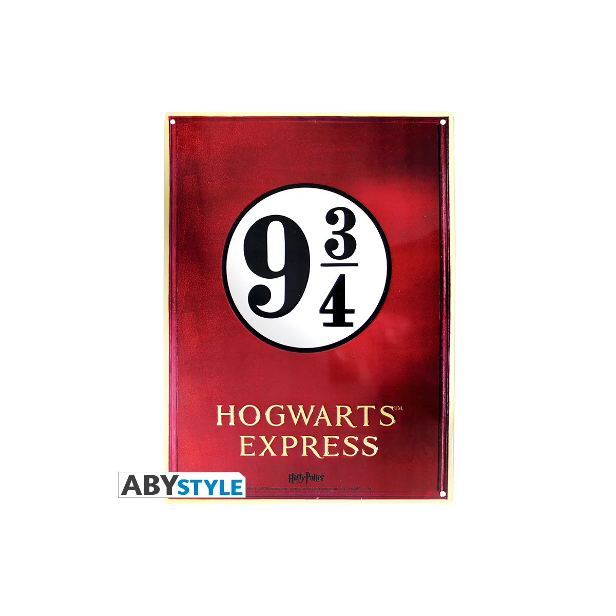 Abystyle Plaque Métal Harry Potter Voie 9 3/4