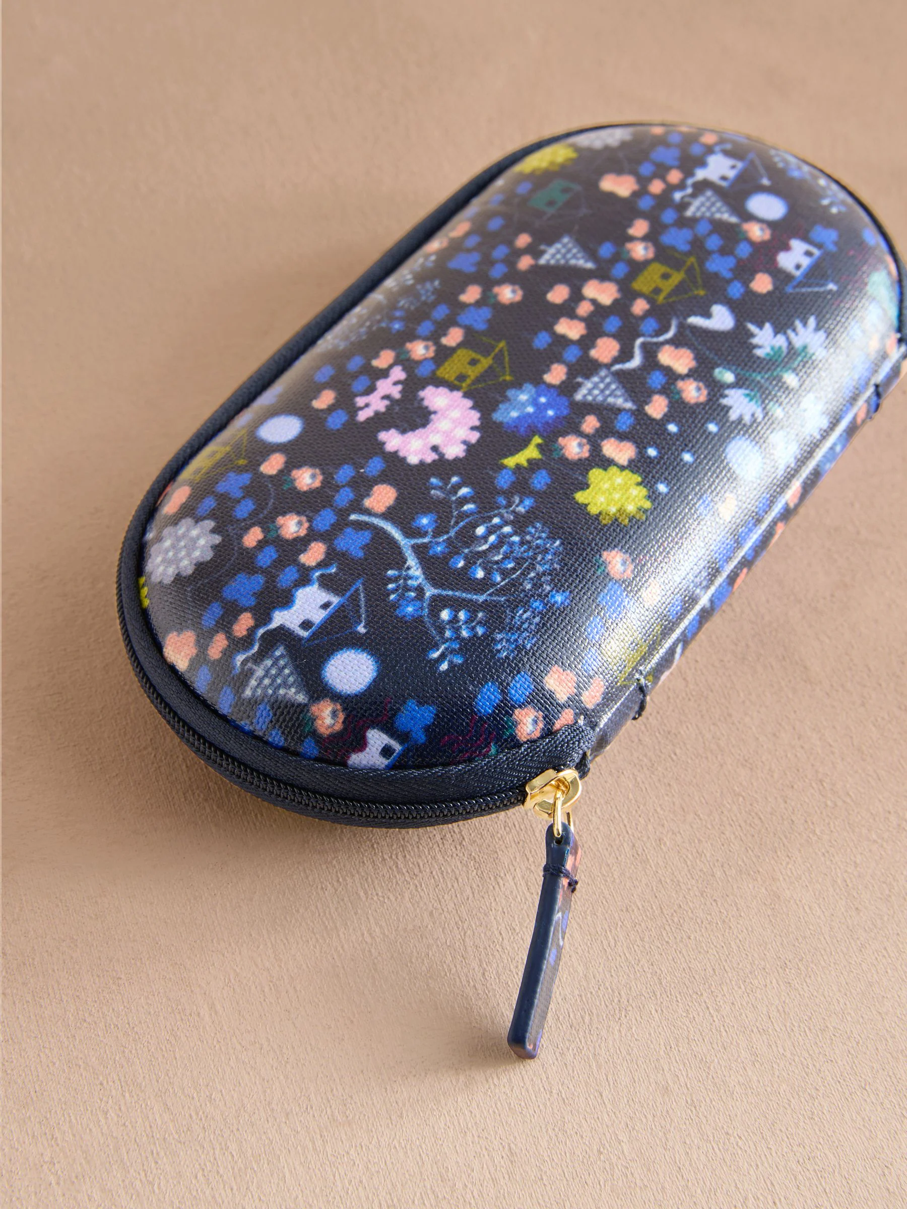 Navy Tiny Town - Cath Kidston brillenkoker en portemonnee