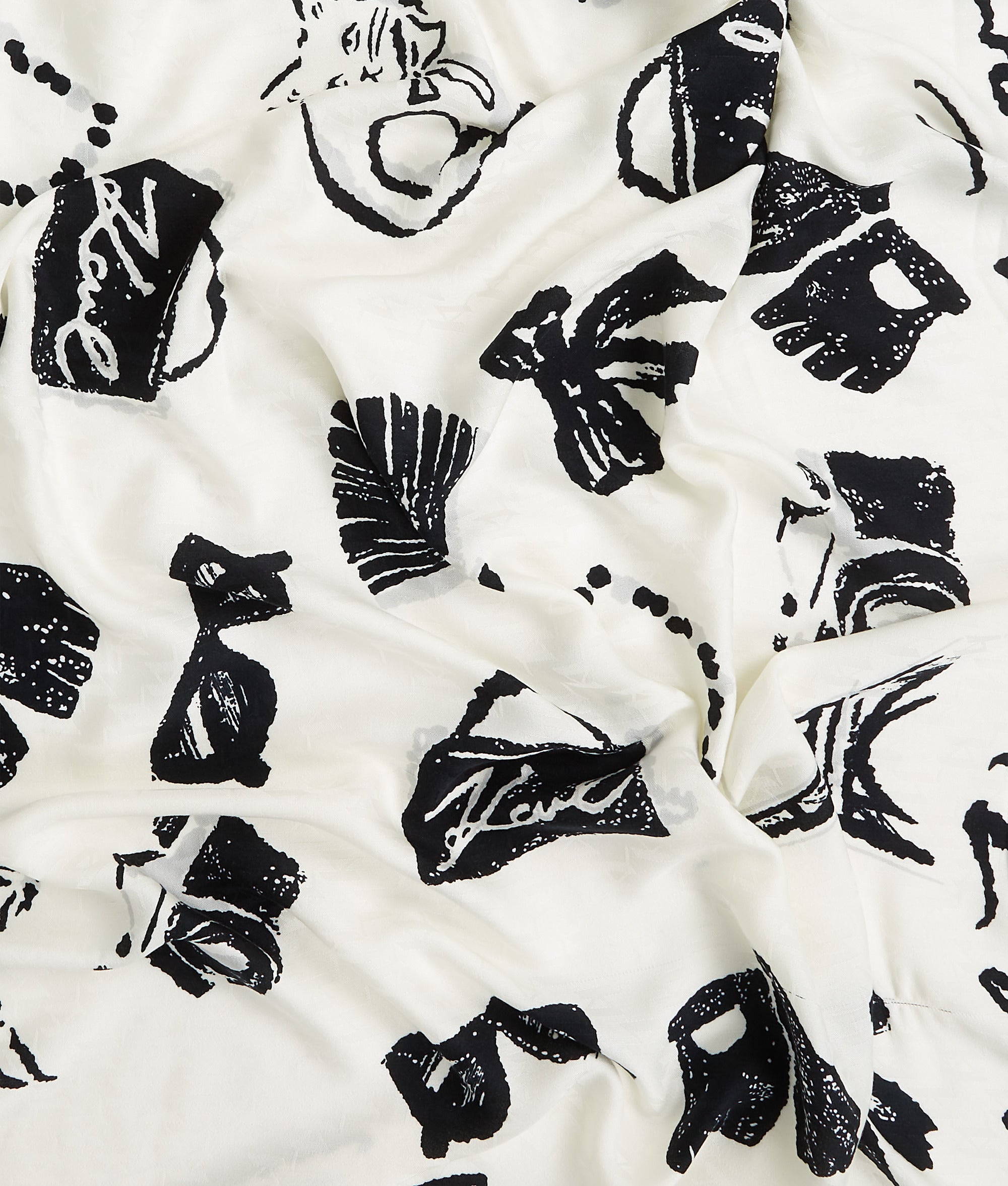 Sjaal met all-over K/Signature print