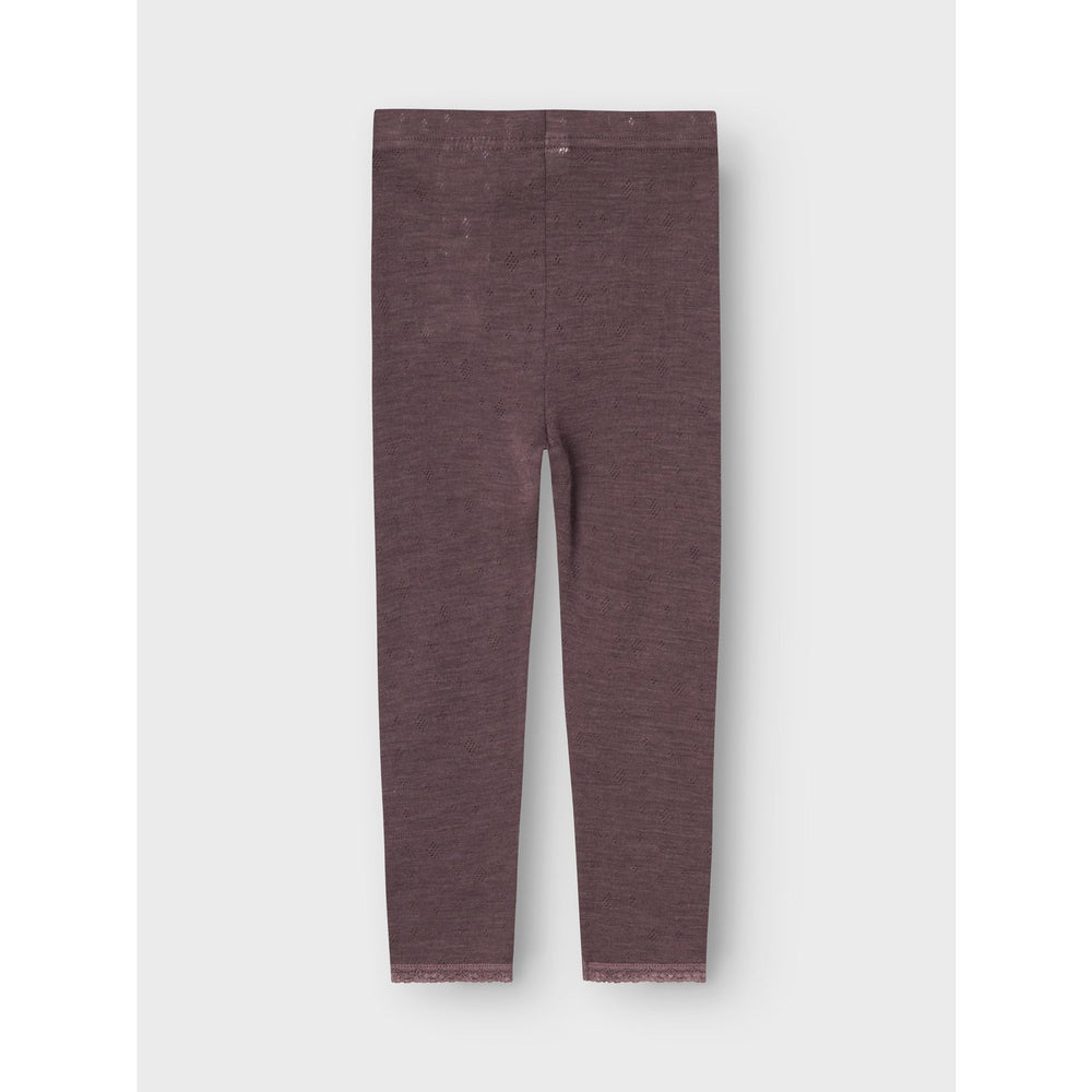 Køb Name It Sparrow Wang Uld Neddle Leggings Solid Noos