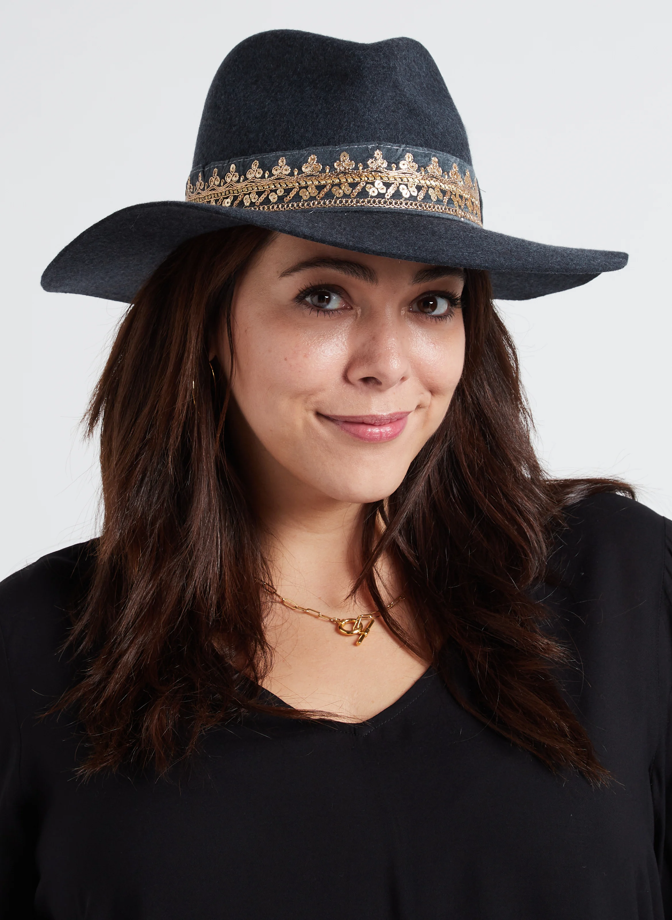VICTORIO - Chapeau de paille | Gris