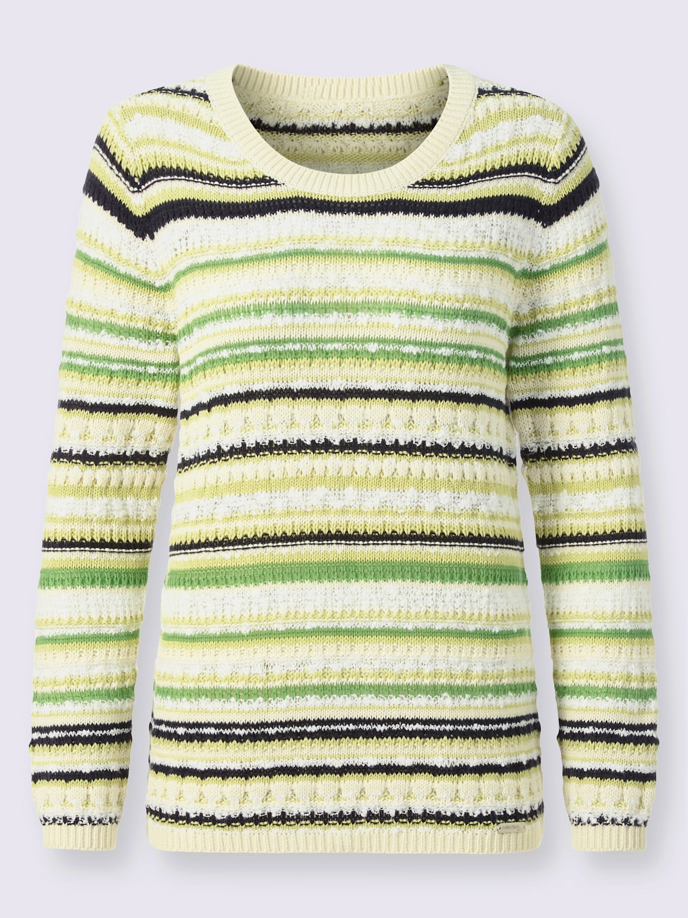 Pull à rayures 65% coton
