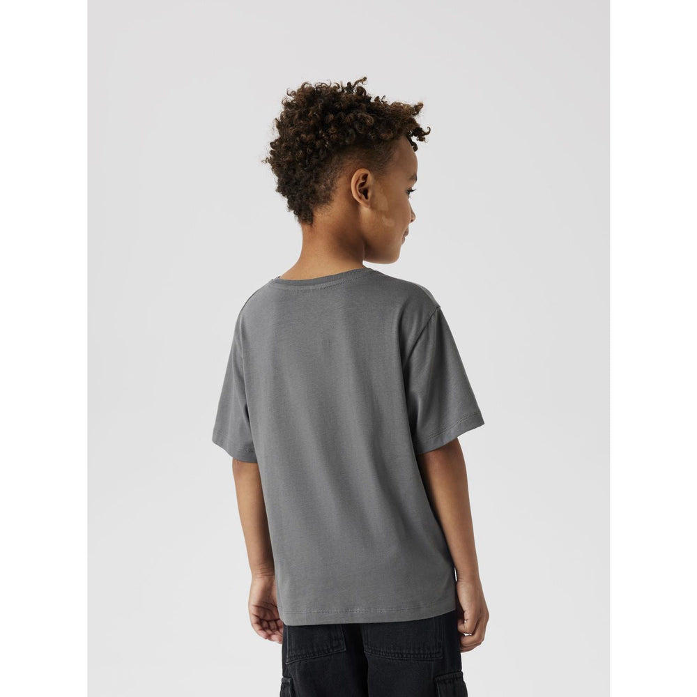 Køb Name It Lava Smoke With Jet Stream Print Brody Regular T-Shirt Noos