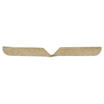 Agnes vouwhoek MDF wit fijn stuc 24x24 mm 260 cm