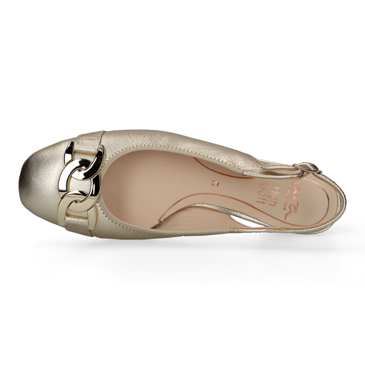 Slingbacks goud