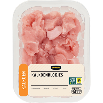 Jumbo Kalkoenblokjes 250g