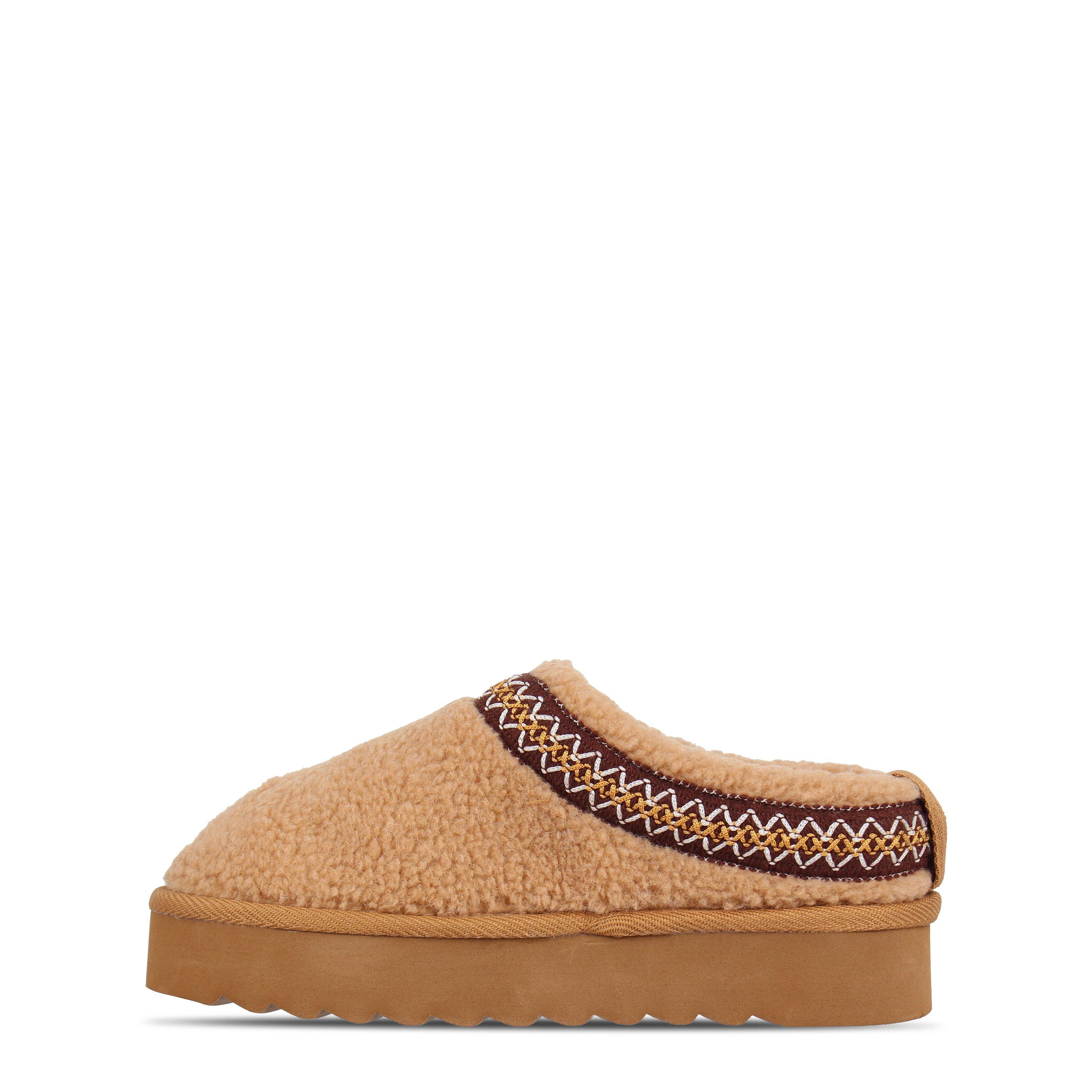 Be You Borg Trim Mule Flat Ankle Boots