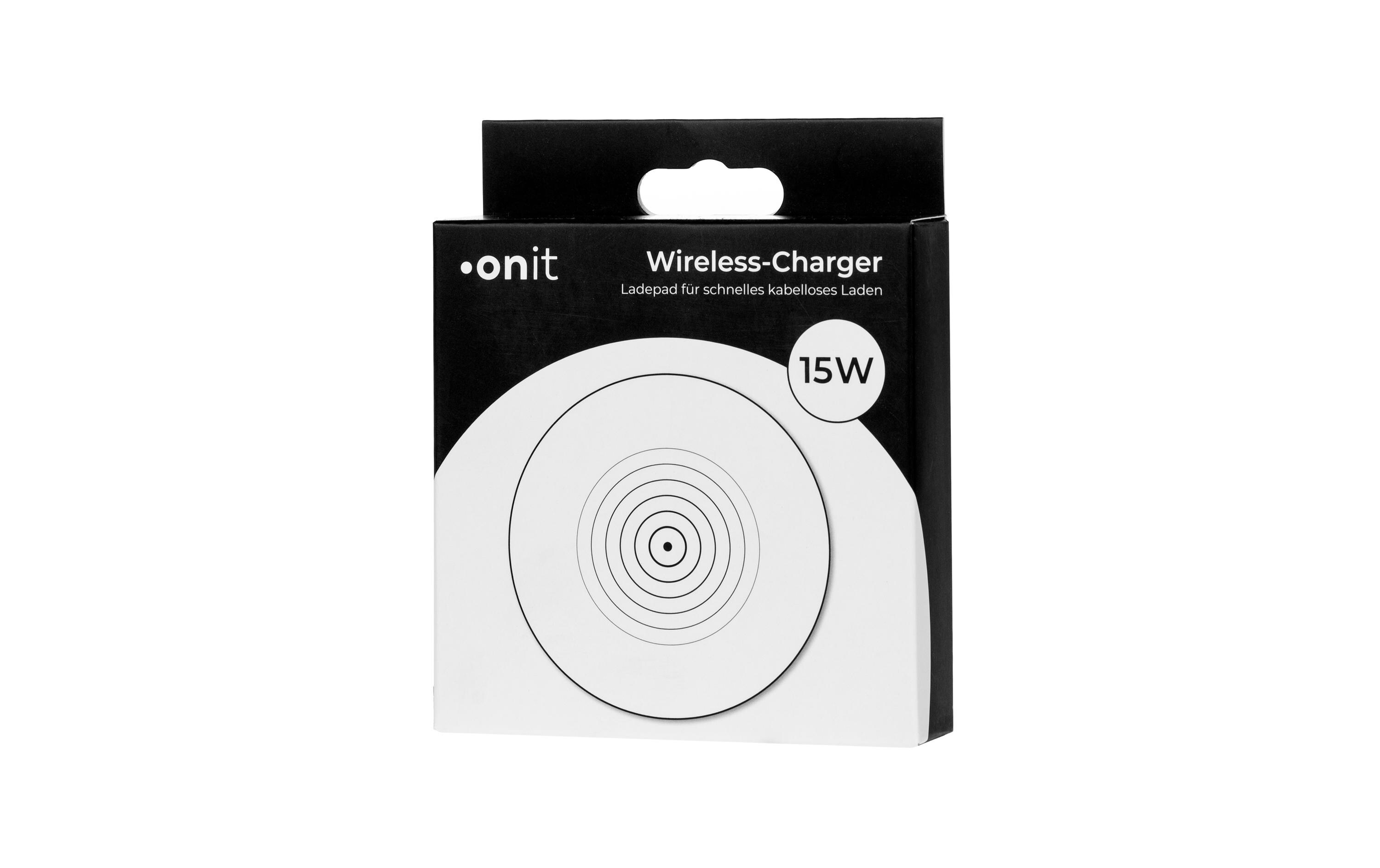 Wireless Charger 15 W WeissLadepad für schnelles kabelloses Laden