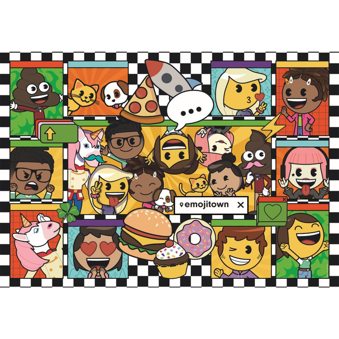 emoji Town - Puzzle - 180 Teile
