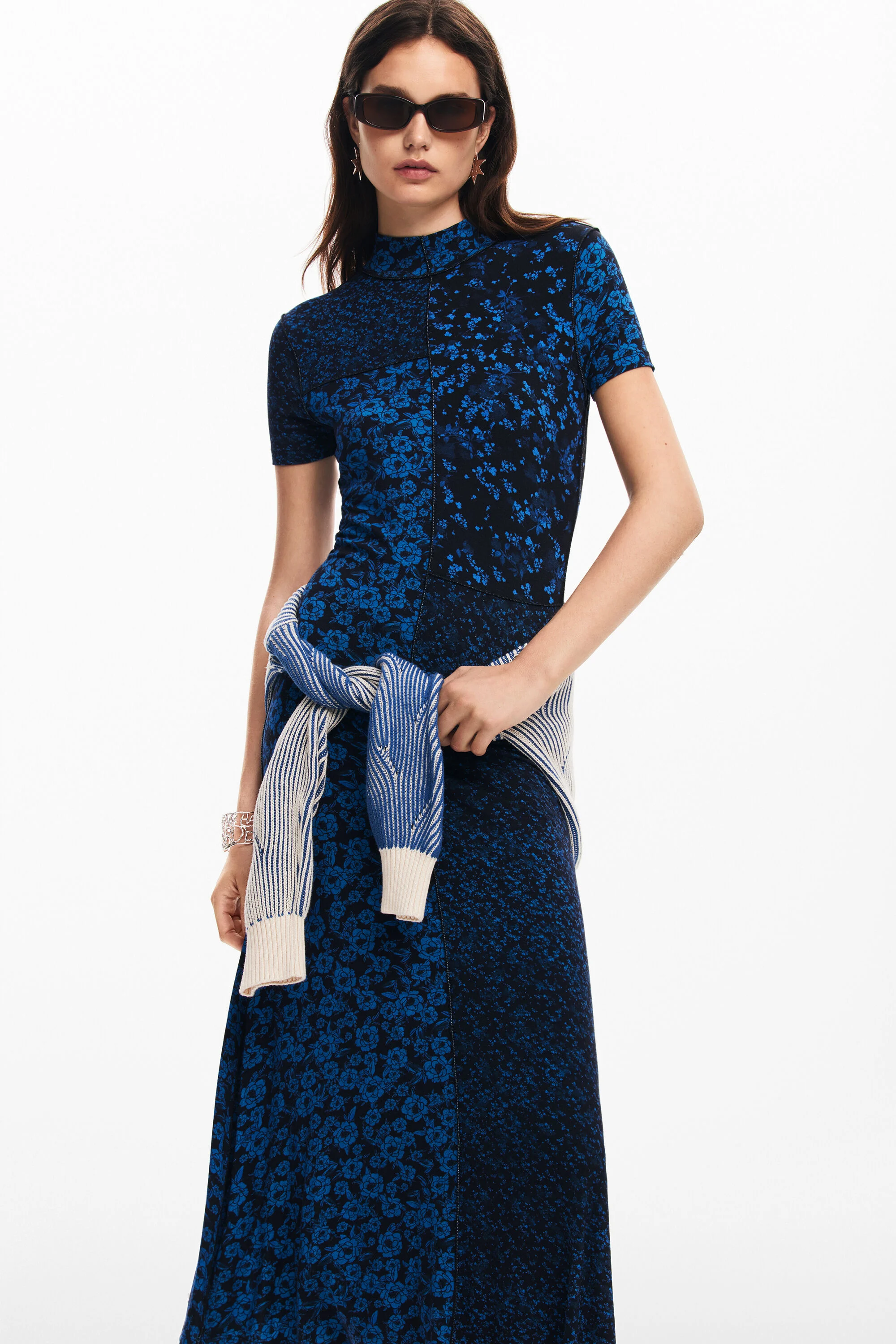 Vestido midi flores