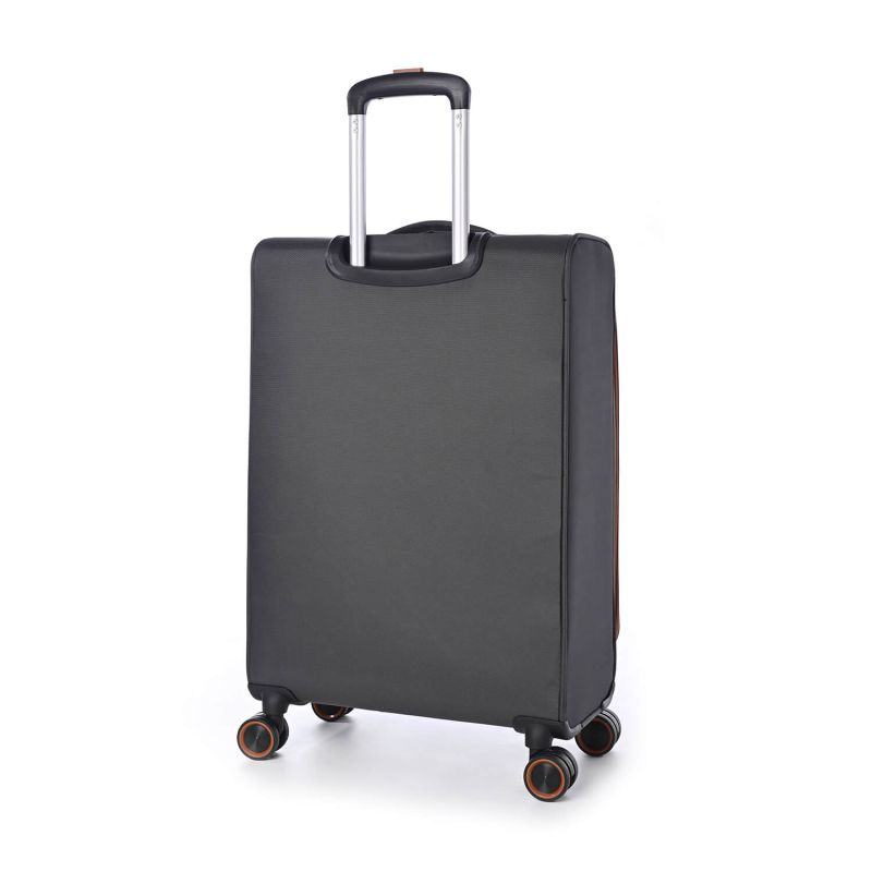 Lot de 3 valises souples 345 Extensibles 55, 67 et 79 cm Gris foncé