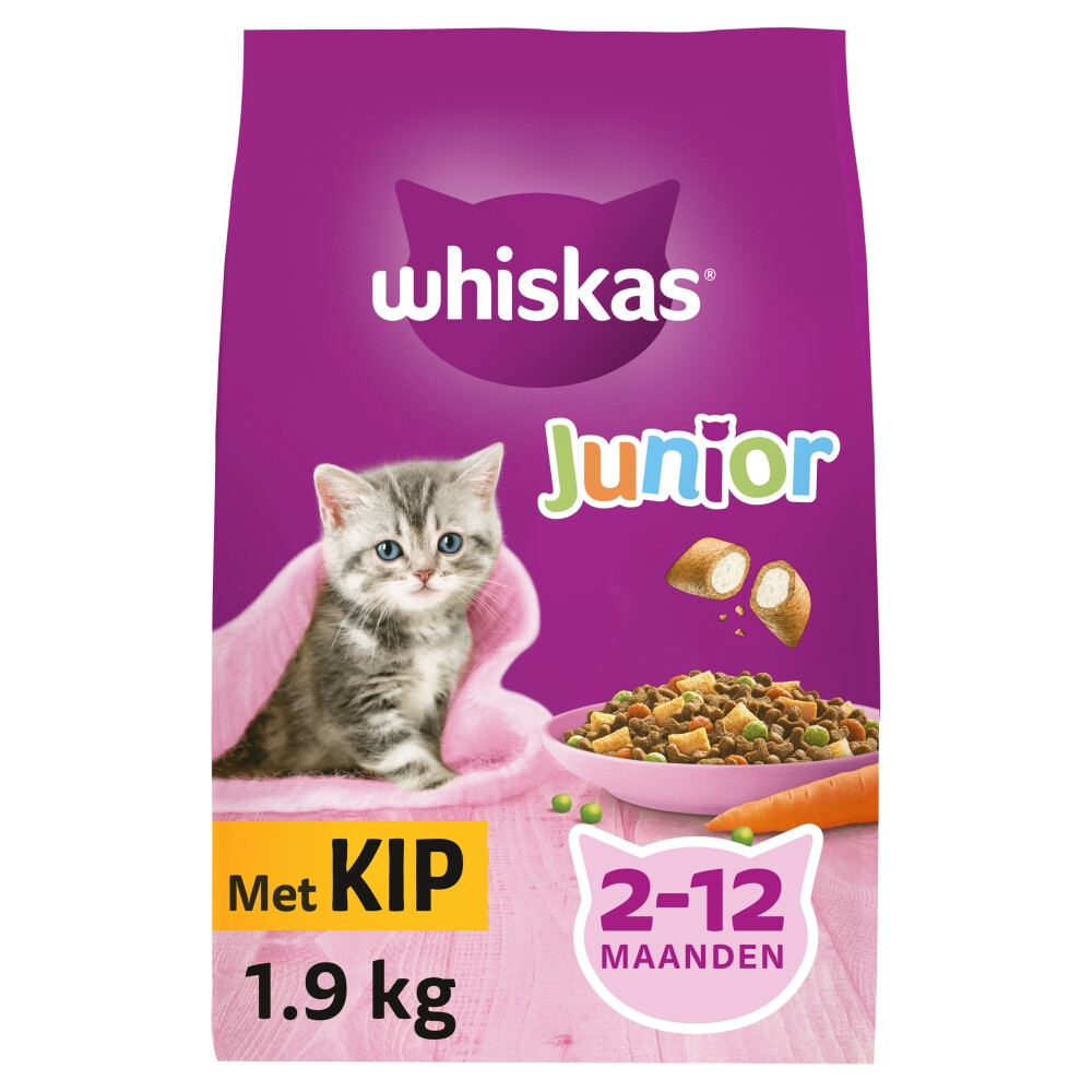 Whiskas Junior Kattenbrokken Kip1,9 kg