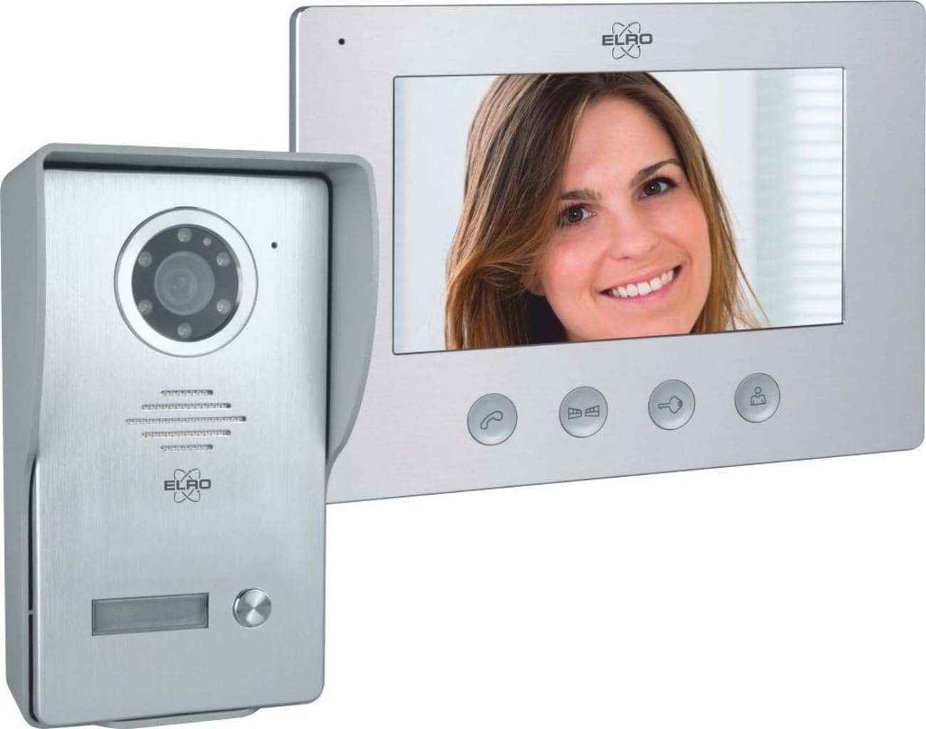ELRO DV4000 Video Türsprechanlage │ 1080P Full HD Kamera mit Nachtsicht │ 4-Draht Kabel │ 16 Klingeltöne