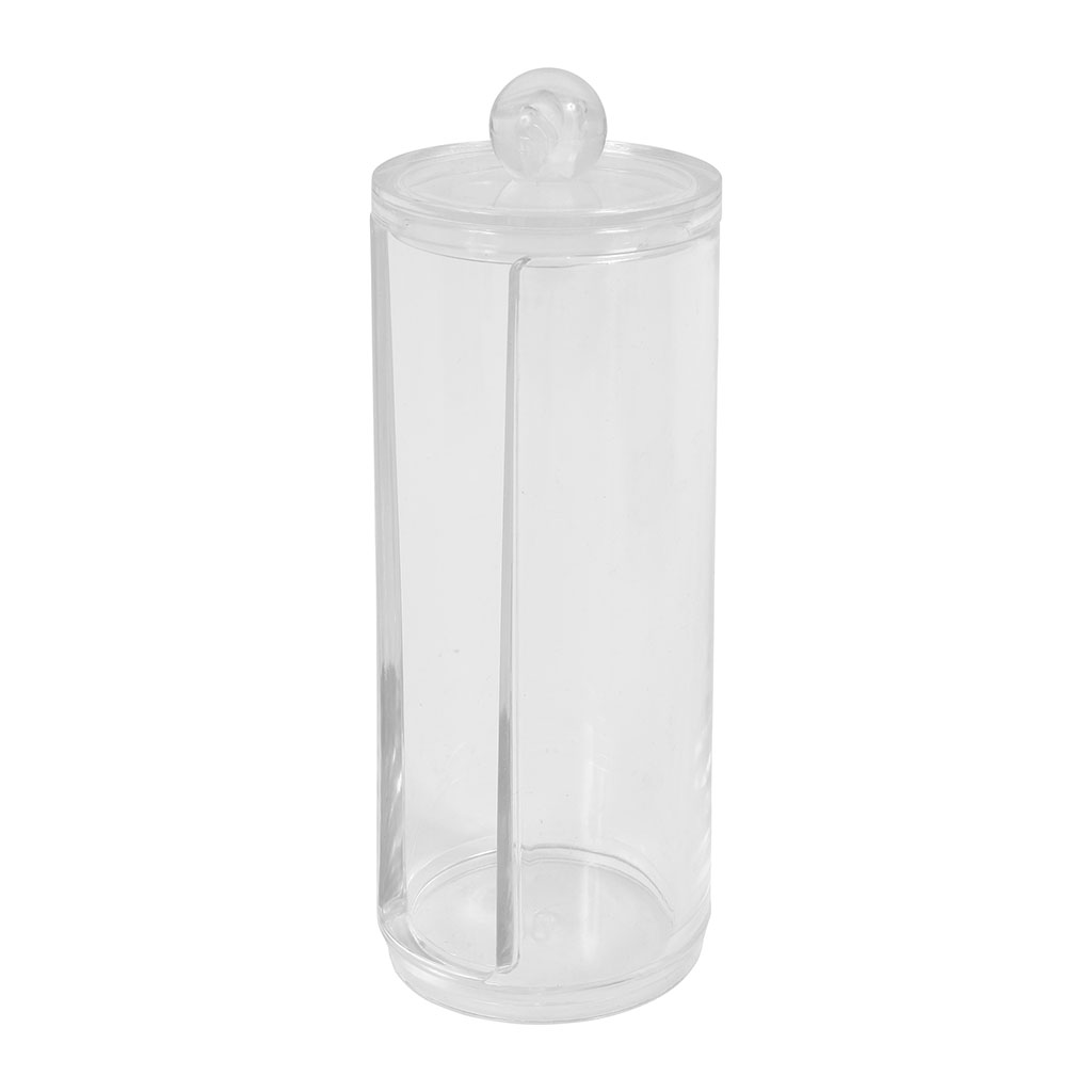 Distributeur de coton transparent D 7x20cm