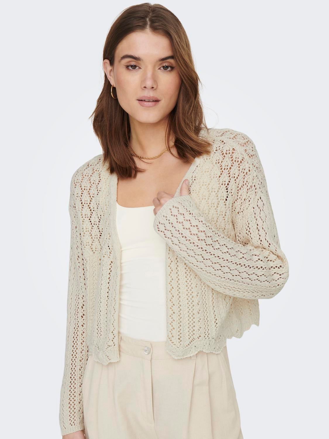 ONLNOLA Strickjacke Cloud Dancer