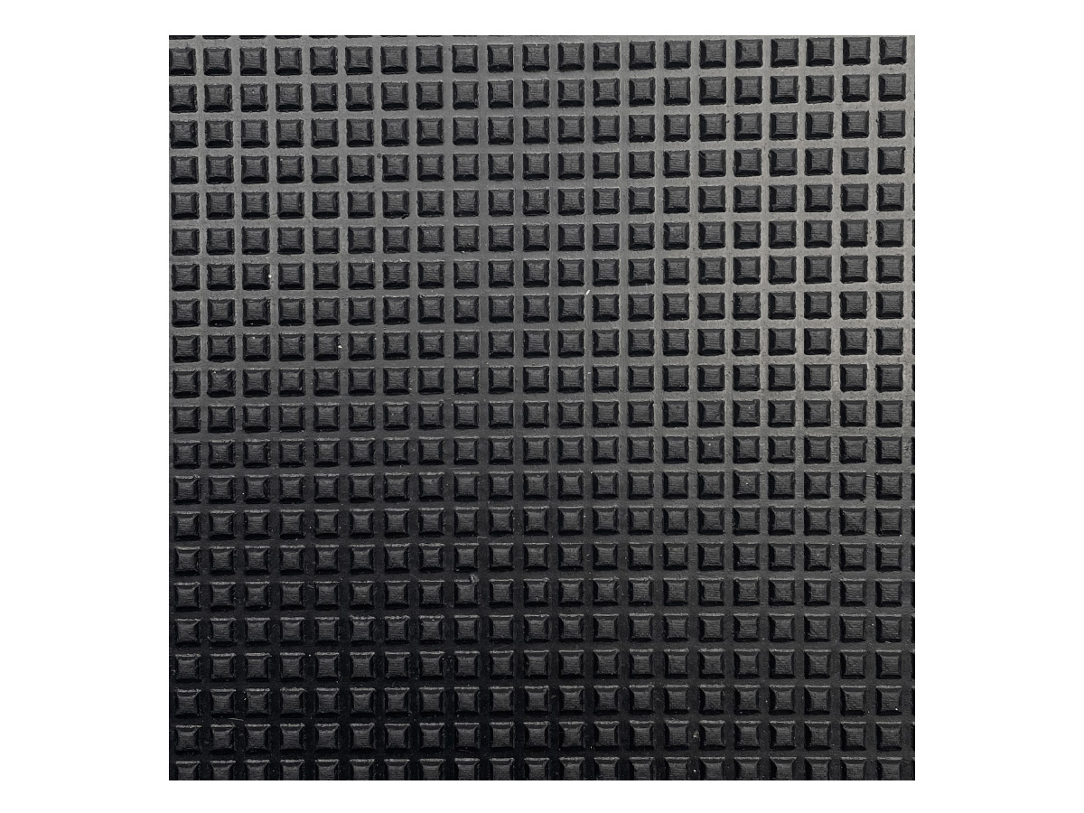 Rubberen mat met piramidepatroon - 200 x 150 cm