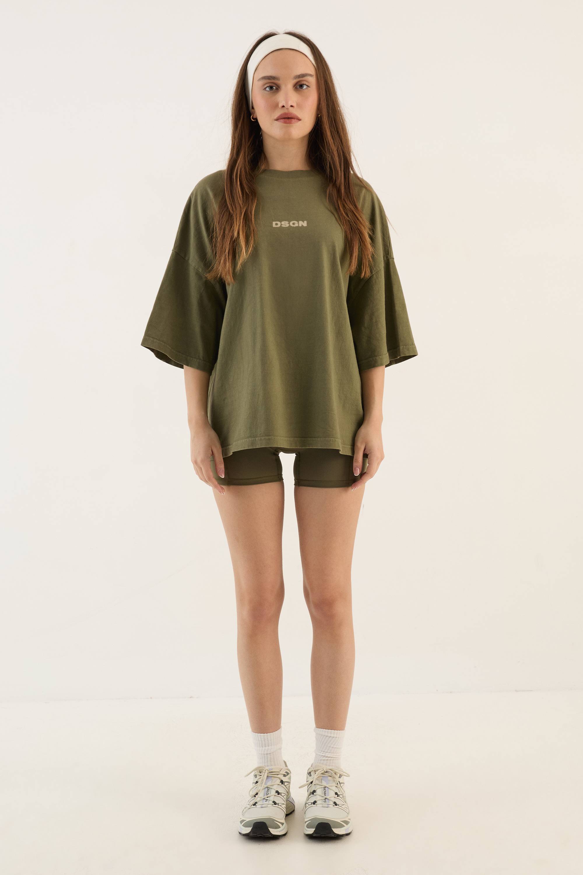 T-shirt Dsgn Studio À Manches Courtes Oversize En Tissu Épais Délavé