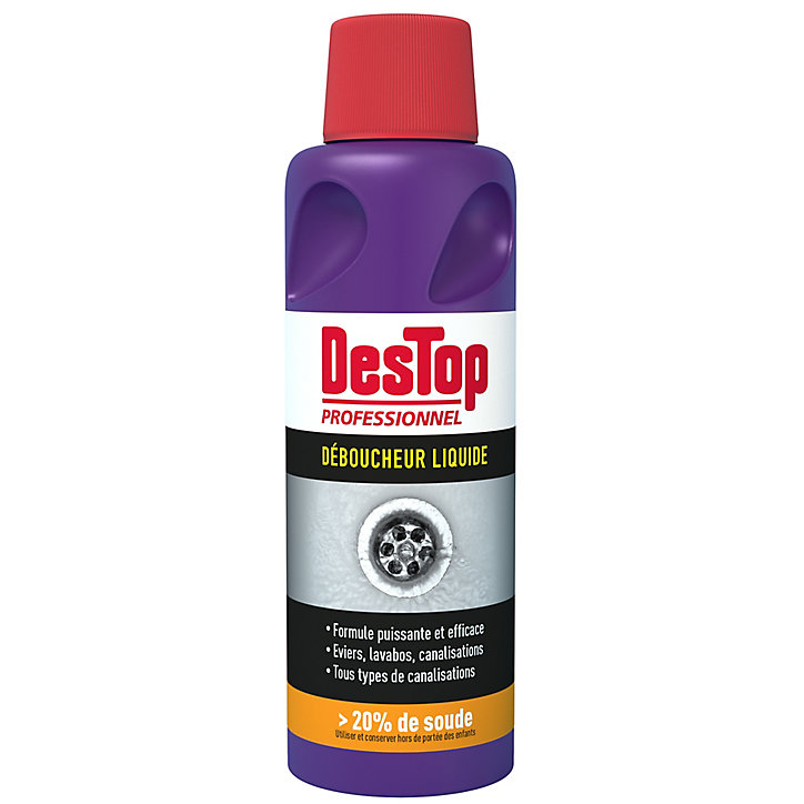 Déboucheur liquide Destop Professionnel 900ml