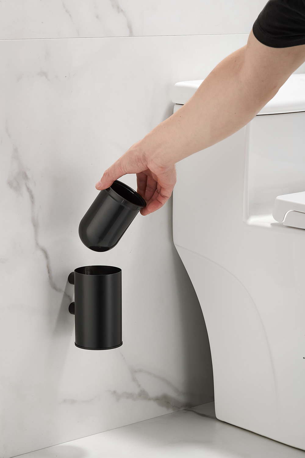 Saniclear Academy toiletborstel zwart mat