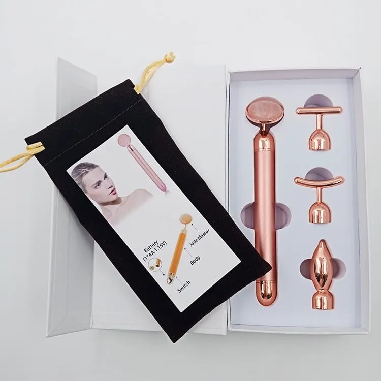 Beautyronics - Elektrische gezichtsmassager met verwisselbare kop