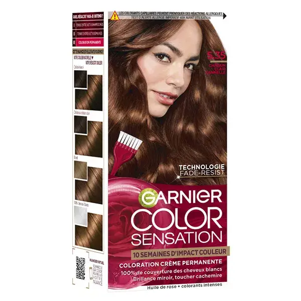 Garnier Color Sensation Coloração Permanente 5.35 Castanho Canela Claro