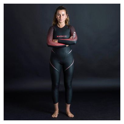 Combinaison de Natation Femme Nabaji Néoprène OWS 900 Noir / Rouge