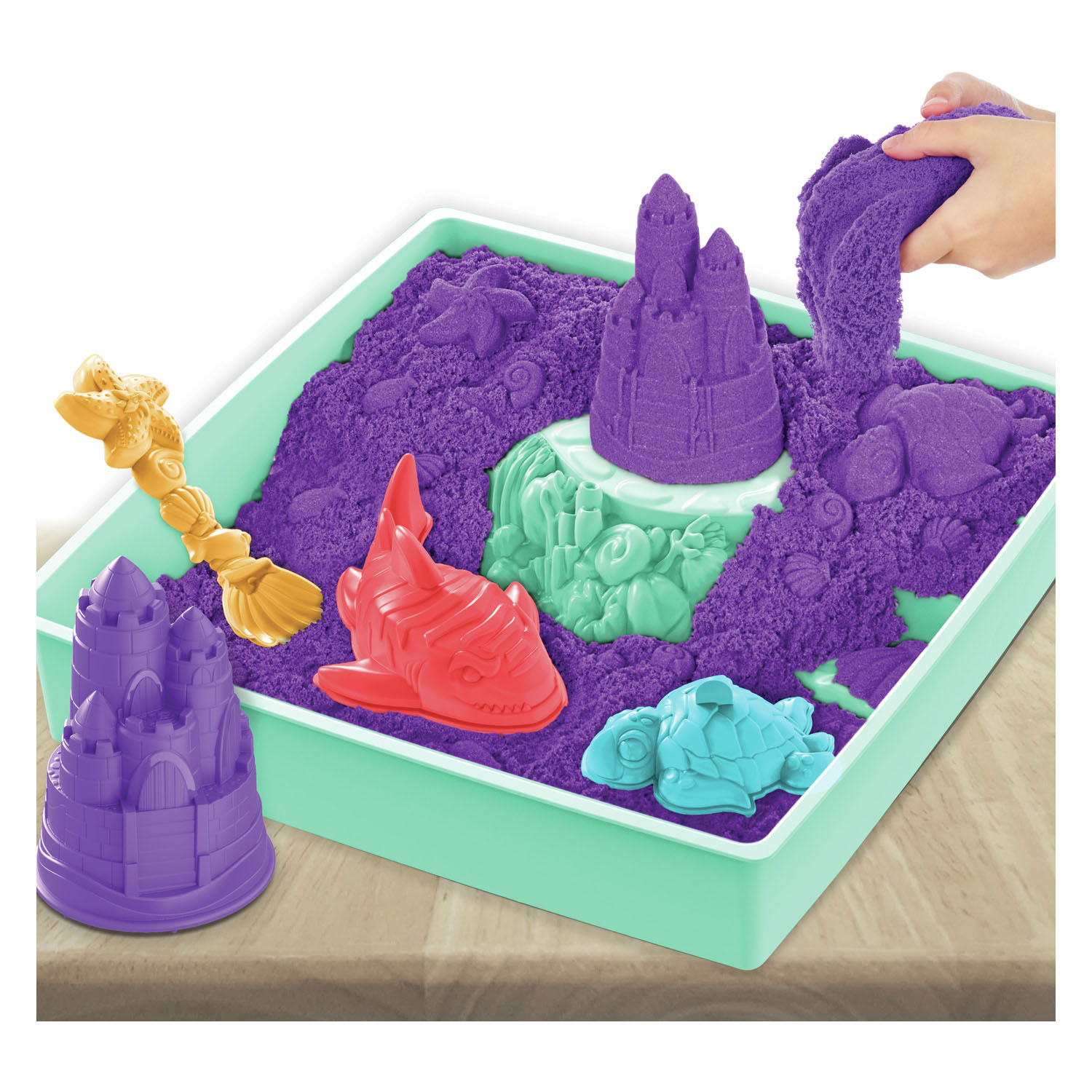 Kinetic Sand - Zandbak Set Paars