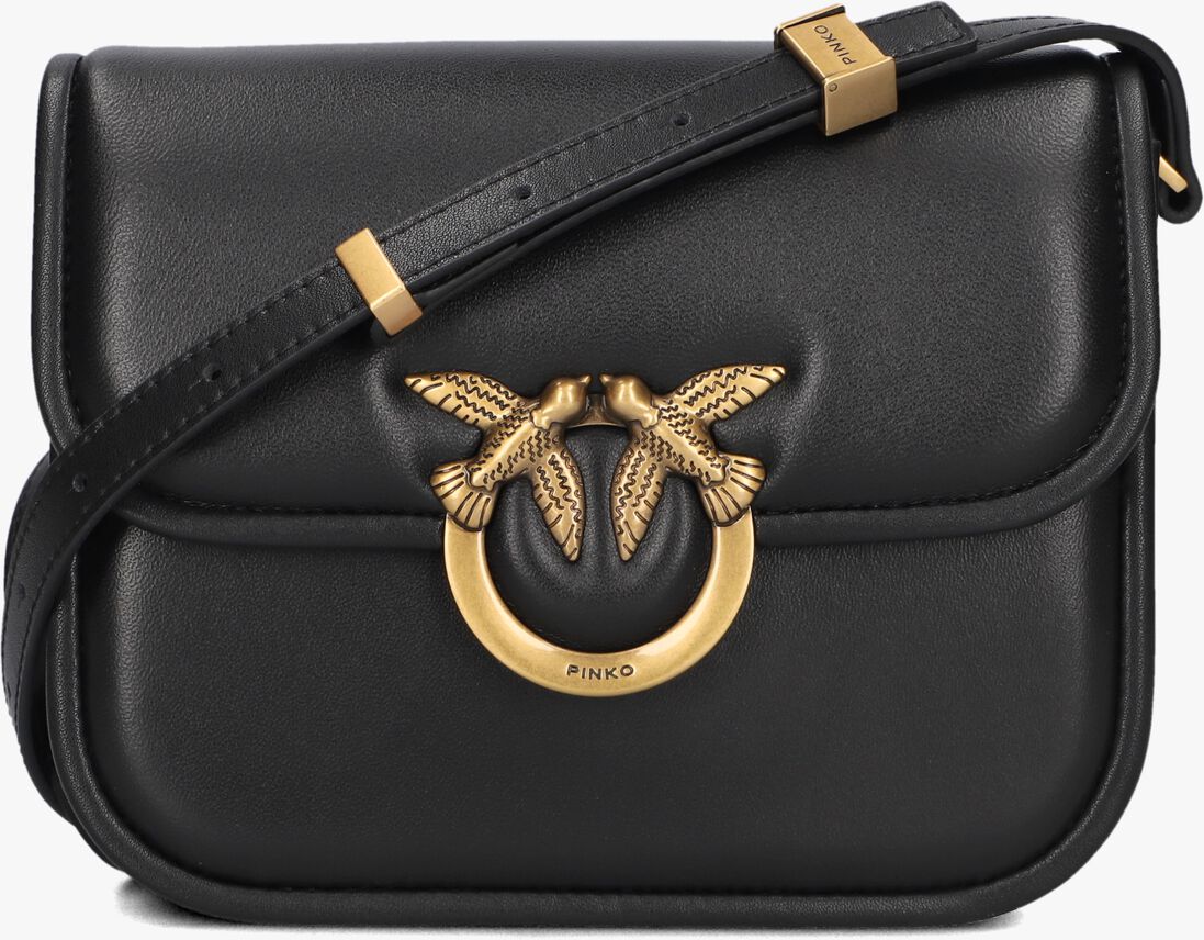 zwarte pinko schoudertas love box bag