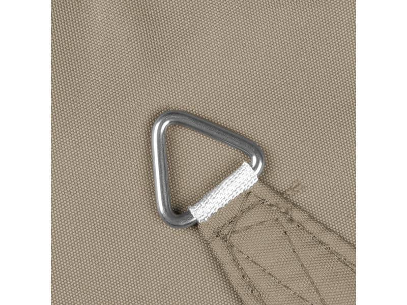 Windhager Sonnensegel Cannes, 2 x 3 m, Eckig, Taupe Schattentuch für Terrasse oder Balkon