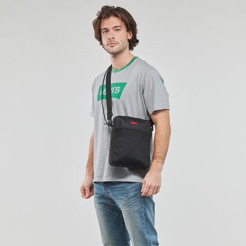 Levi's - DUAL STRAP NORTH-SOUTH CROSSBODY - Noir